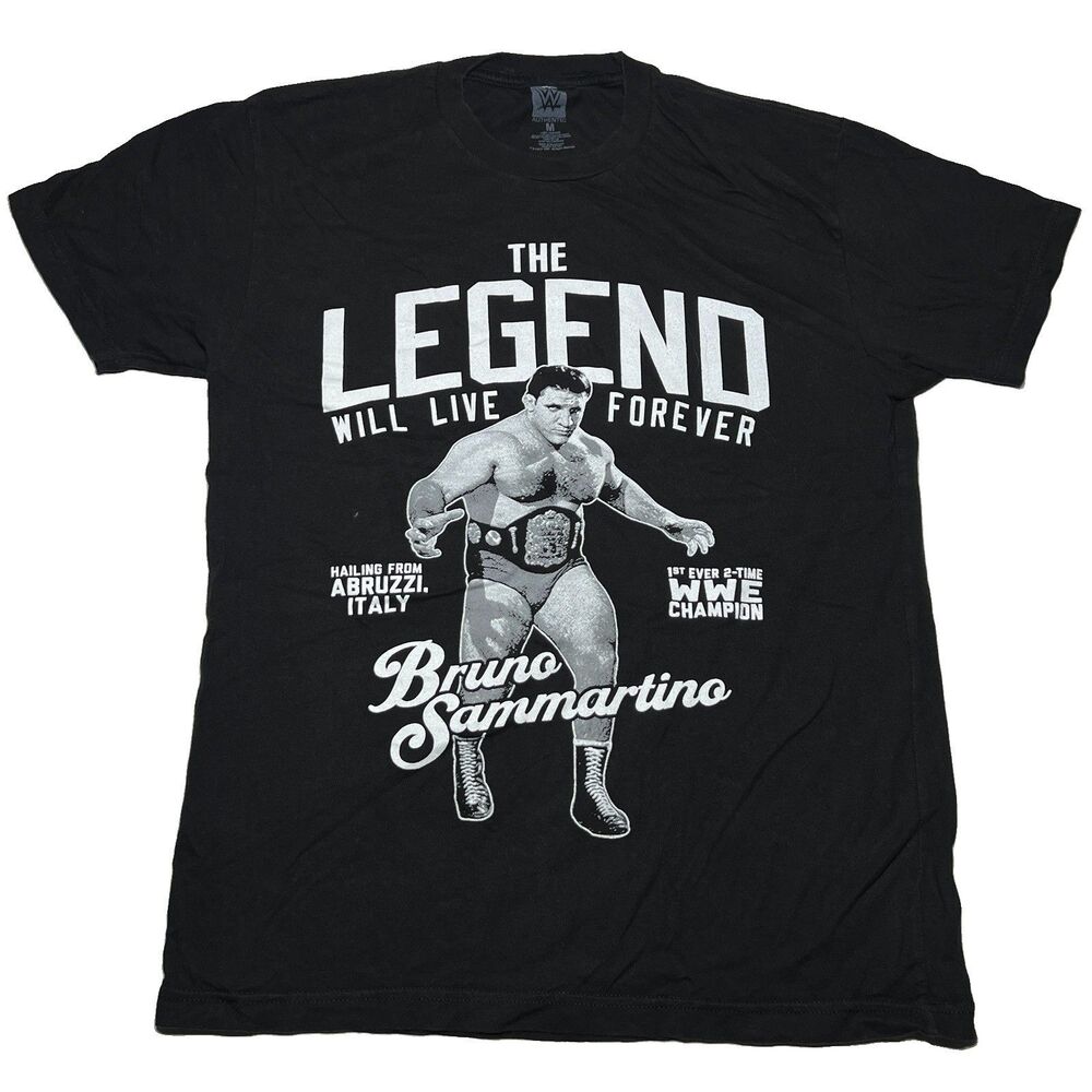 WWE Bruno Sammartino 2013 Madison Square Garden Official HOF  Medium T-shirt